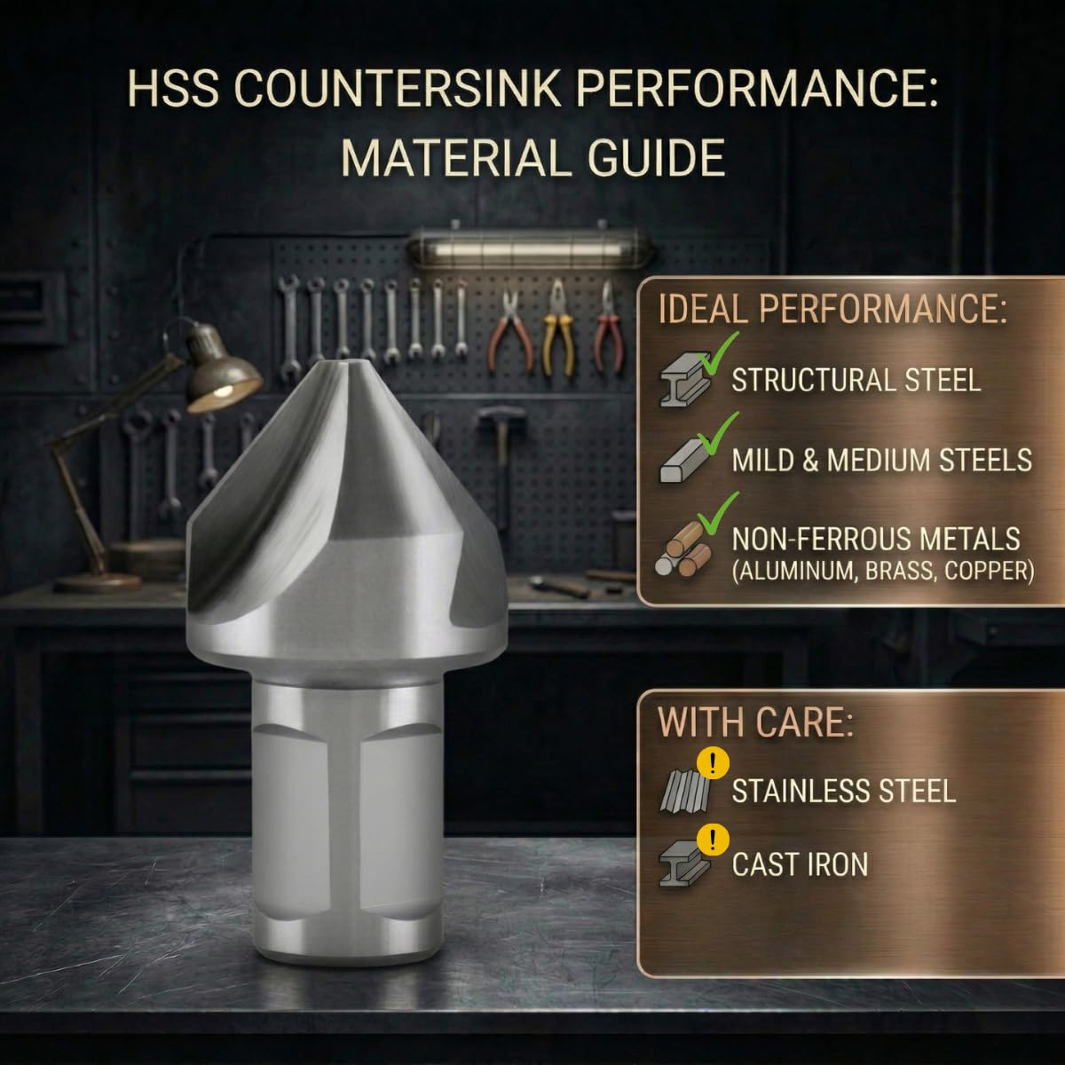 えいたん  ページ Amazon | Accusize Industrial Tools 1-1/4インチ Hss 皿シンク ロータ